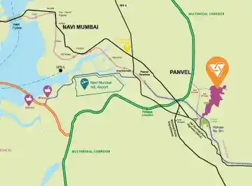 Wadhwa Magnolia location map, Panvel